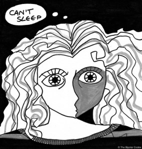 Picture of manic woman