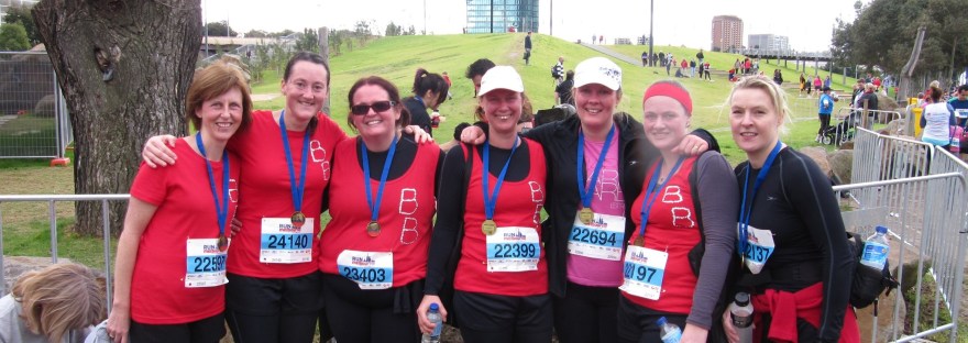 picture of Mariska Meldrum after finishing 5km charity run