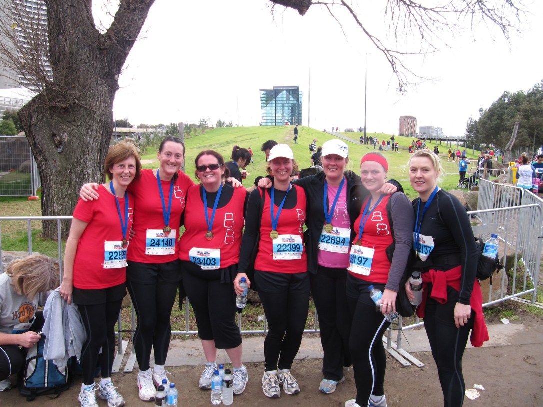 picture of Mariska Meldrum after finishing 5km charity run